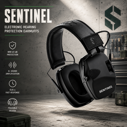 Sentinel Electronic Hearing Protection Earmuffs