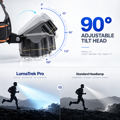 LumaTrek Pro Rechargeable Headlamp