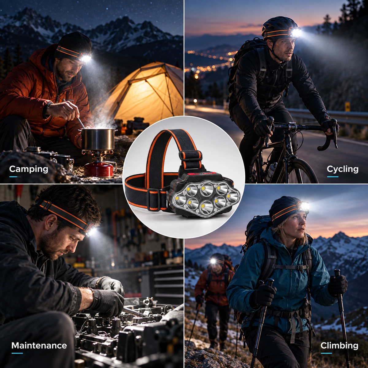 LumaTrek Pro Rechargeable Headlamp