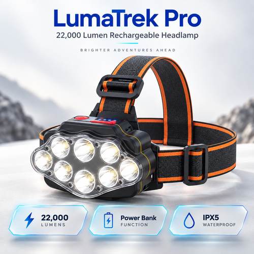 LumaTrek Pro Rechargeable Headlamp