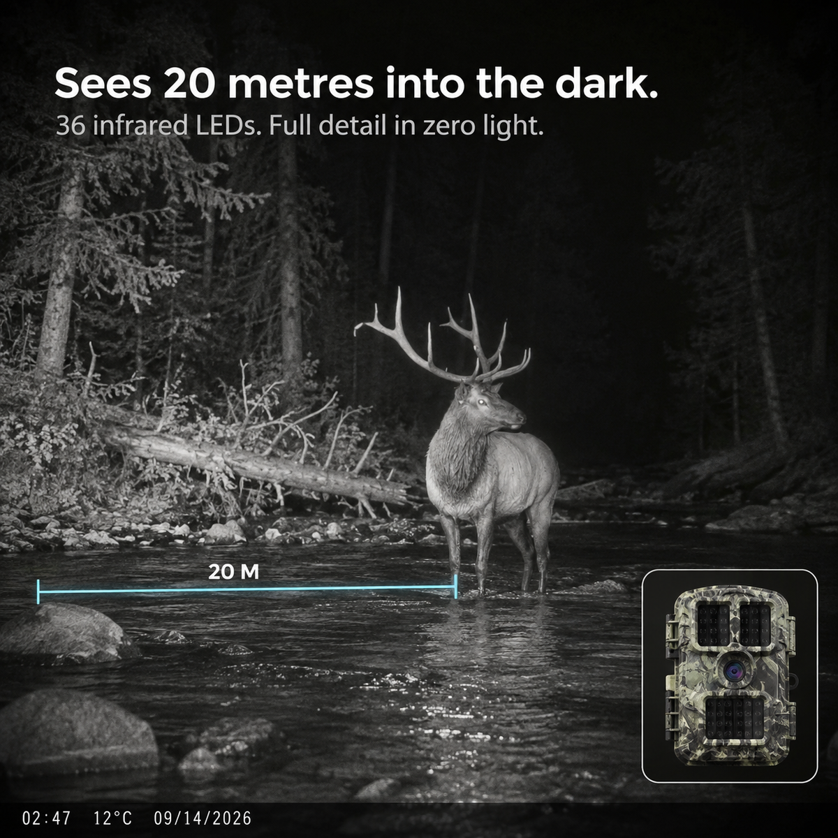 TrailSight Trail Camera 4K 48MP