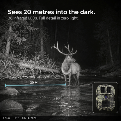 TrailSight Trail Camera 4K 48MP
