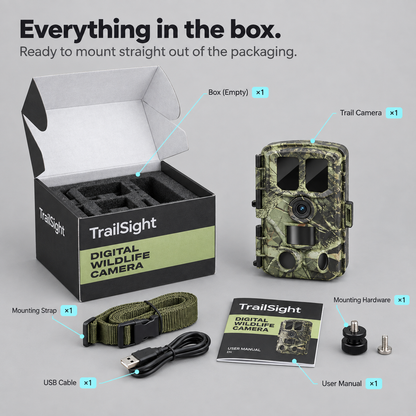 TrailSight Trail Camera 4K 48MP