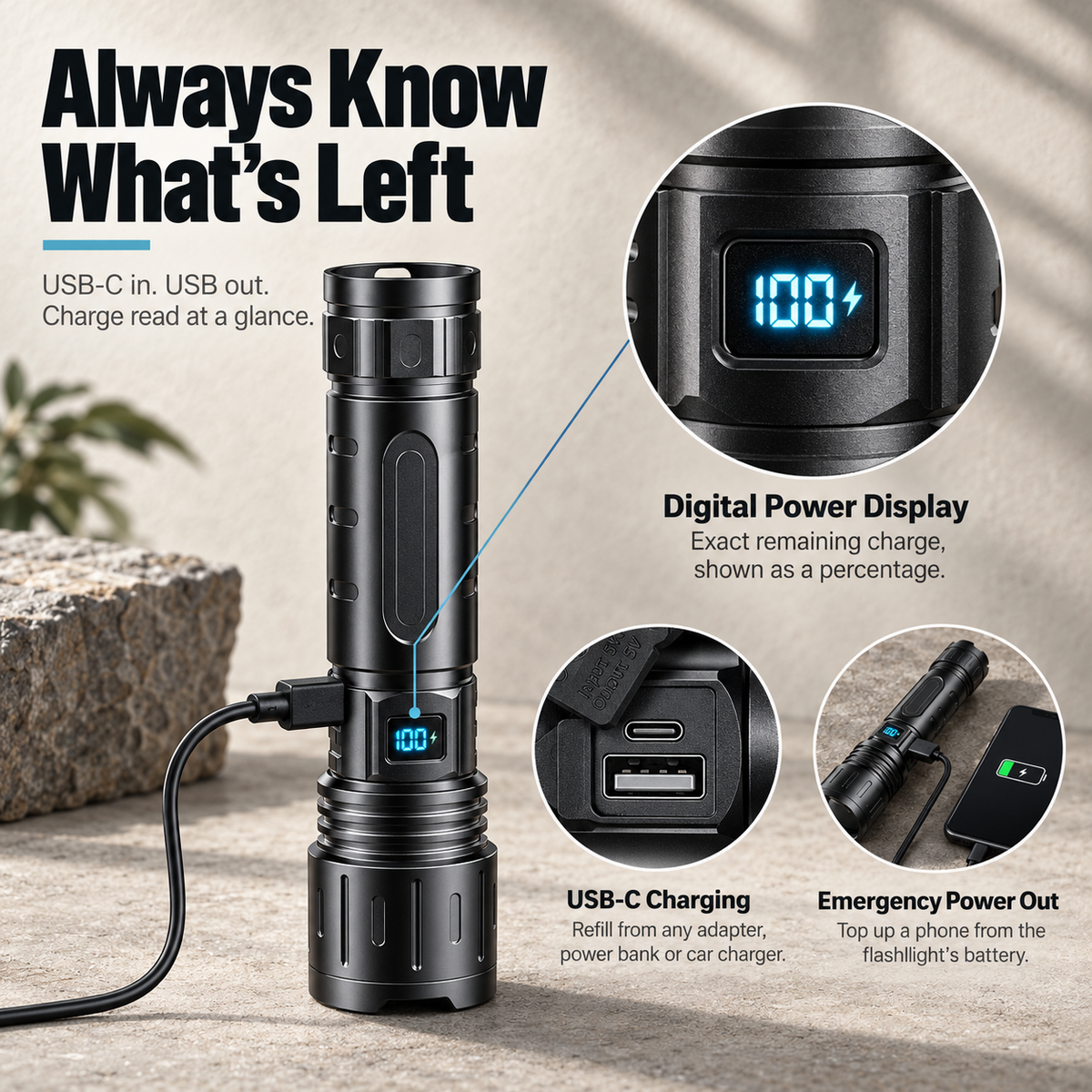 NovaBeam Pro High-Lumen LED Flashlight