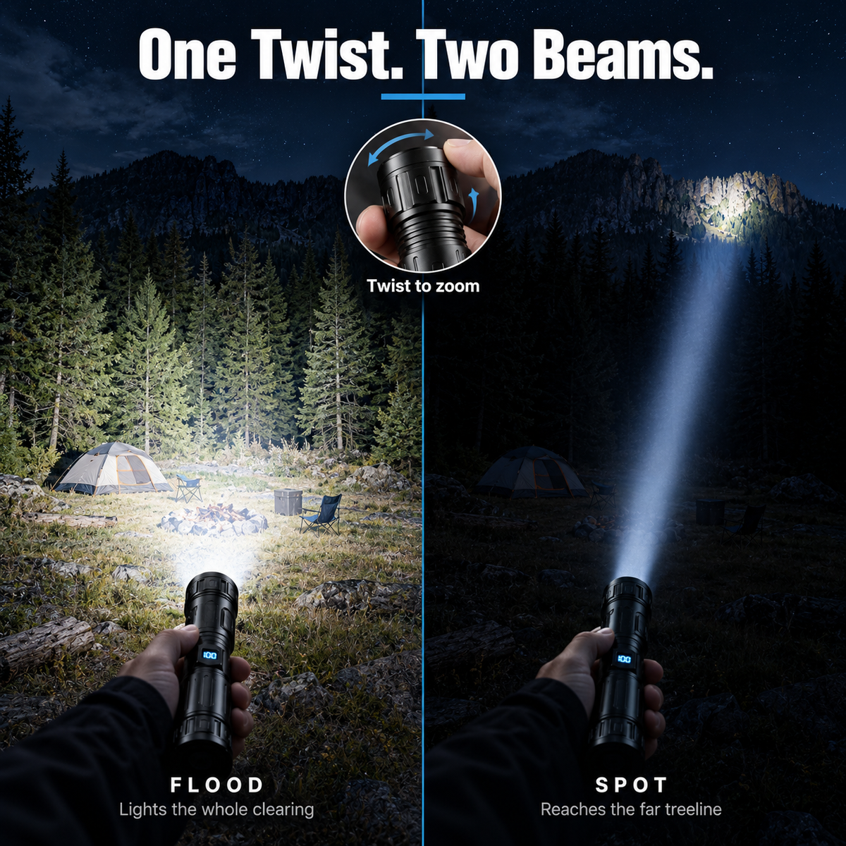 NovaBeam Pro High-Lumen LED Flashlight