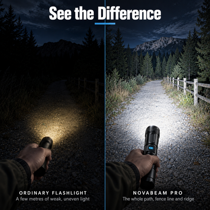 NovaBeam Pro High-Lumen LED Flashlight
