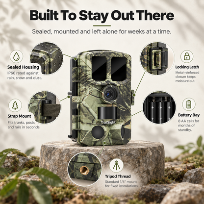 TrailSight Trail Camera 4K 48MP