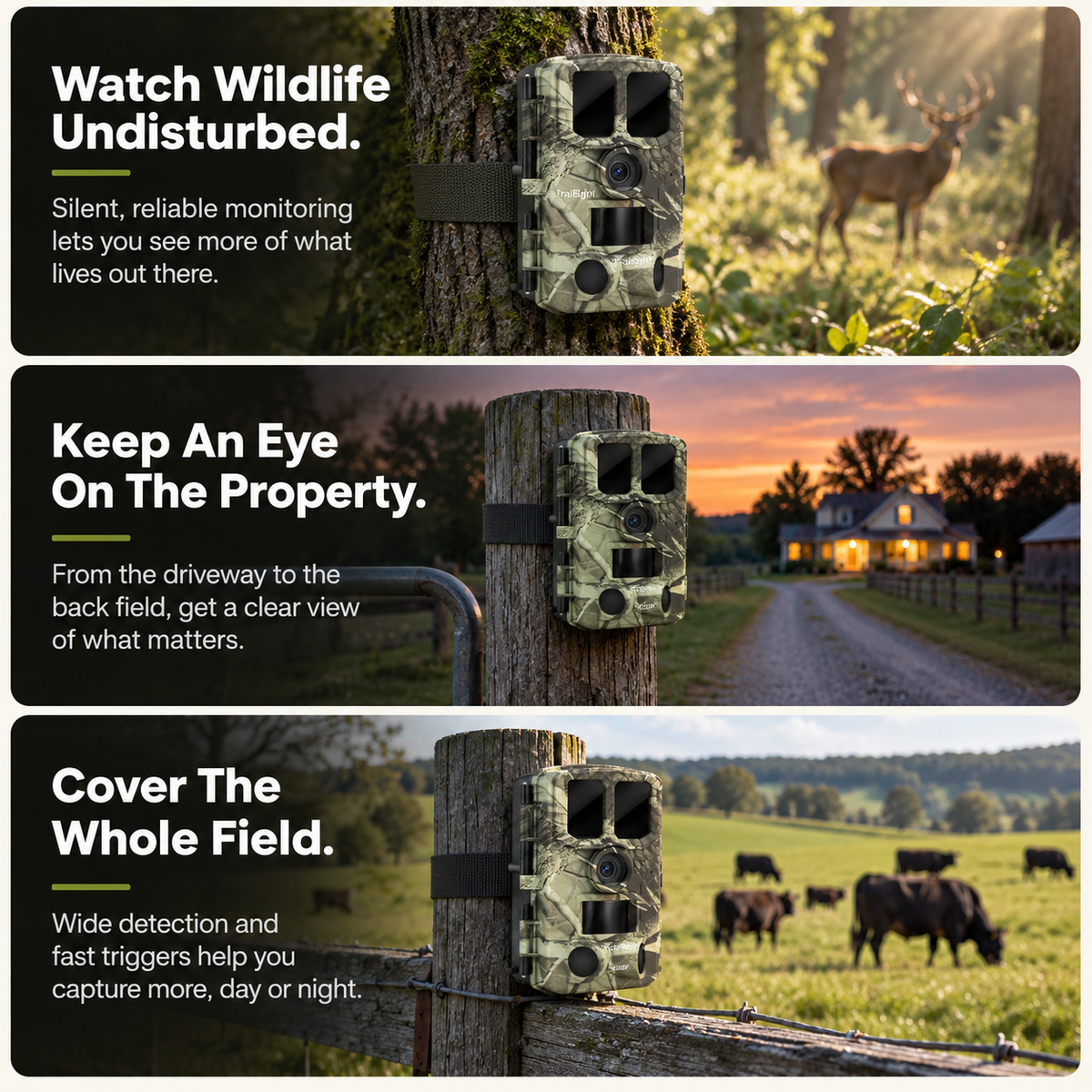 TrailSight Trail Camera 4K 48MP