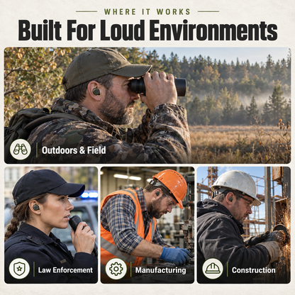 Auralon Pro Electronic Hearing Protection Earbuds