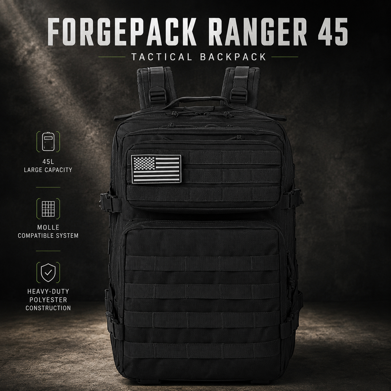 ForgePack Ranger 45 Tactical Backpack