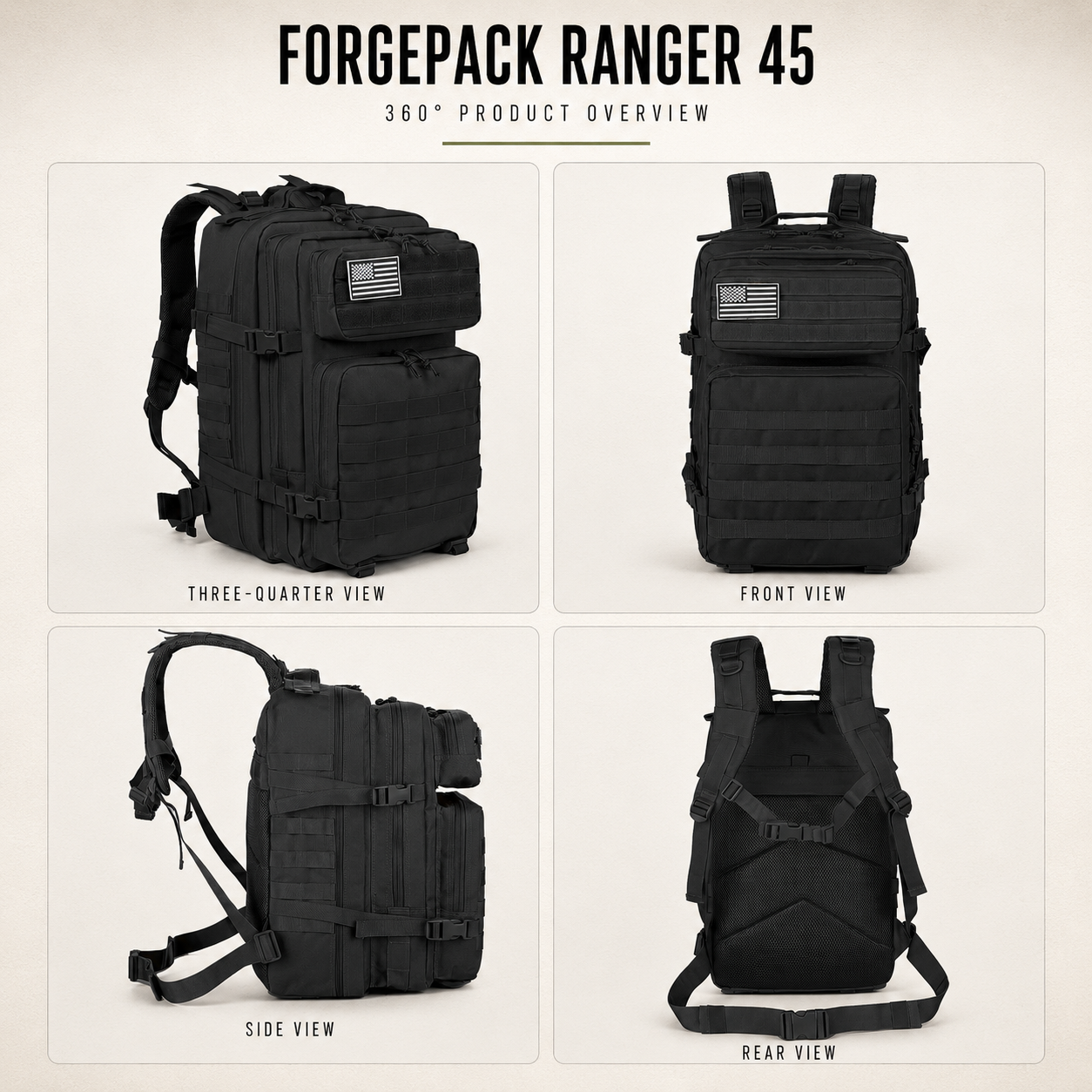 ForgePack Ranger 45 Tactical Backpack